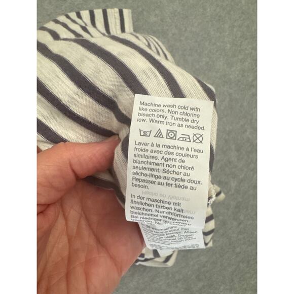 Madewell Blue Stripped Long Sleeve Pocket t - Size Small - Picture 8 of 8